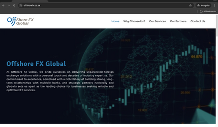 OffShore FX Global: As per the client's requirements, we have redesigned the existing website to better align with their vision and specifications.