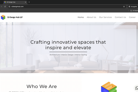 S3 Design Hub: S3 Design Hub is a creative platform dedicated to innovative design solutions. We developed this website to showcase their expertise in delivering top-notch design services, from branding to digital media. Explore their portfolio, discover their design approach, and learn how they bring creative visions to life.