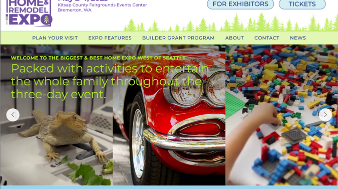 Peninsula Home Remodel Expo: A home show website for Washington State Penninsula.