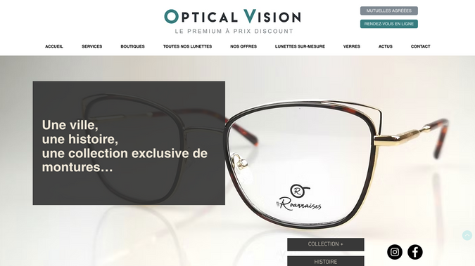 OPTICAL VISION : Conception de pages dédiées pour un site wix Opticien : brief stratégie, identité de marque, charte graphique, conception et retouche de visuels et éléments graphiques, optimisation du contenu pour renforcer l'impact utilisateur, optimisation seo , conseils stratégiques.
Lien de la page principale créée : https://www.opticalvisionfrance.com/lunettes-roannaises