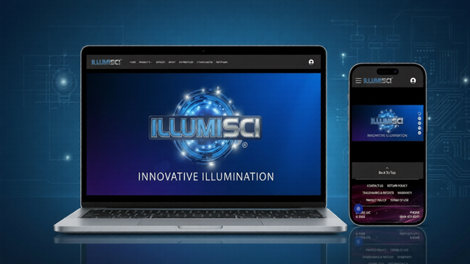 Illumisci LLC: Designed and developed a modern, fully responsive website in Wix Studio
 for a lighting and innovation-focused brand. The project features custom responsive layouts, advanced UI/UX design, smooth animations, optimized mobile experience, and clean visual storytelling to showcase products and brand identity professionally. Implemented scalable design structure, fast-loading sections, and conversion-focused layouts using Wix Studio best practices, responsive web design, CMS capabilities, and custom styling.