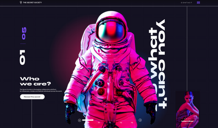 The Secret Society : Design et UX pour le site The Secret Society.
Parallax et responsive.