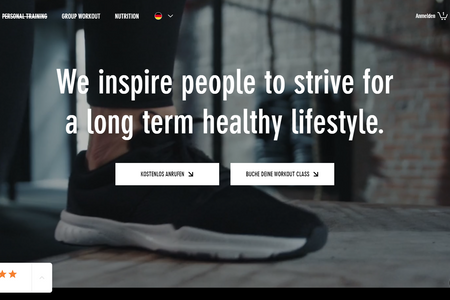 Team LiveUp: Sito Web di palestra con sede in Svizzera in 3 lingue: Tedesco Inglese e Italiano.