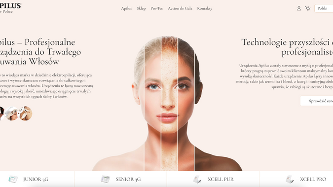Apilus – Profesjonalne Urządzenia do Trwałego Usuwania Włosów: Apilus to wiodąca marka w dziedzinie elektroepilacji, oferująca wyjątkowe i wysoce skuteczne rozwiązania do całkowitego i bezpiecznego usuwania włosów. Urządzenia te łączą nowoczesną technologię i wysoką jakość, umożliwiając osiągnięcie trwałych rezultatów na wszystkich typach skóry i włosów.