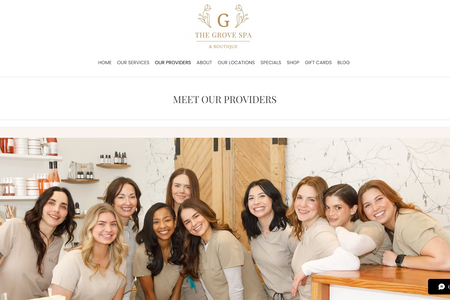 The Grove Spa: Signature Website Design for The Grove Spa, a Luxury Medi Spa in Kansas City, MO.