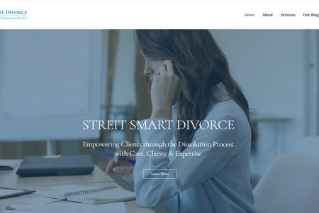 Streit Smart Divorce : Brand new website and upscale branding to feature their new divorces services and programs.