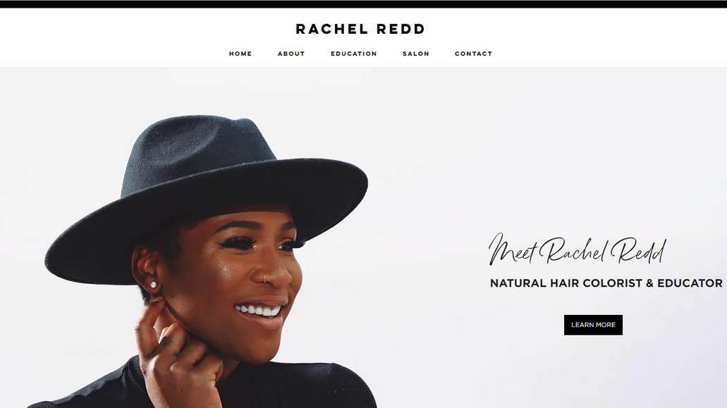 Rachel Redd: Signature Website Design for a RedKen Hair Educator and Atlanta based Salon owner, Rachel Redd.