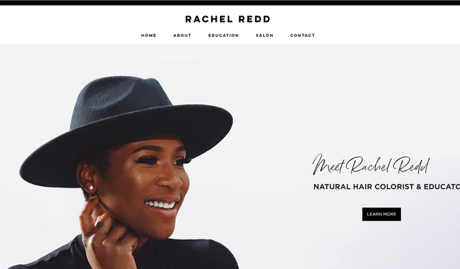 Rachel Redd: Signature Website Design for a RedKen Hair Educator and Atlanta based Salon owner, Rachel Redd.