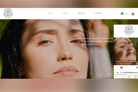 Holistic Coaching By Kasia: The client had definite ideas of how they wanted their site to look and they were very happy with the result.  It's a wellness site with a booking and e-commerce function