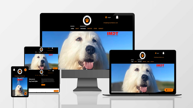 Dog Coach Dylan: Client  is a Dog Coach who wanted a store on his site.  He was happy with the quick turnaround and how easy it was to manage his own site