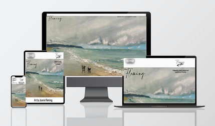 Fleming Art: E-Commerce Art website with a view on a wall feature.  Designed on Wix Studio and available as a template