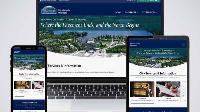 City of Longville : City of Longville Municipal Website

What started as a simple request to update one page turned into a complete city website rebuild. The site was years out of date, and their previous web administrator had moved away and was ready to retire. I offered to help and ended up overhauling the entire site.

I moved everything over to WiX Studio and built a new responsive, accessible design from scratch. The site needed to work for multiple city departments, so I set up the database and organized the content to serve them all.

I built custom features using JavaScript, HTML, and CSS, including form systems and a file library for public documents. I handled all the content work (writing, editing, image optimization, SEO) and set up the domain, hosting, and SSL. I also created documentation and training materials so city staff could manage it on their own, and I provide ongoing support as needed. 

Key Features:
→ News feed that pulls Longville-specific articles from the local newspaper (Pine Cone Press-Citizen), including city announcements and public hearings
→ Event calendar for meetings and community events
→ Weather widget on the airport page
→ Contact forms 
→ Standalone code request system for the athletic equipment shed
→ Search functionality across the whole site
→ Separate subdomain for the Municipay utility payment system

Now the City of Longville has a modern, easy-to-use website that serves residents and visitors while meeting the complex needs of a small city government.