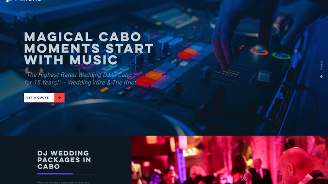 Consultation - Collaborative Design - DJ Fradal - Travel Wedding - Classic Editor: Branding & Web Design Strategy & Consultation Semrush

Wedding DJ Events and Entertainment Travel Accommodations SEO Keywords & Development Mexico Featured