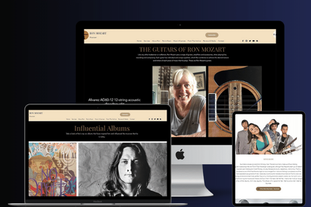 Ron Mozart: We provided design recommendations and SEO Optimization of the entire website in only 7 days.