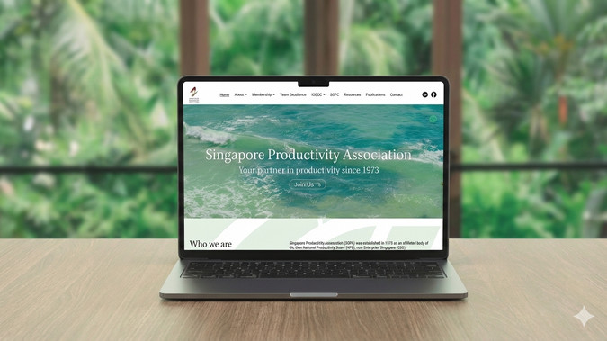 SGPA: We designed an advanced website with CMS functionality for a Singapore non-profit organisation dedicated to advancing productivity and operational excellence. This scalable platform empowers them to easily showcase research, learning opportunities, and global best practices.