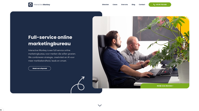 Interactive Monkey: Interactive Monkey is een full-service online marketingbureau voor merken die willen groeien. We combineren strategie, creativiteit en AI voor meer merkbekendheid, leads en omzet.