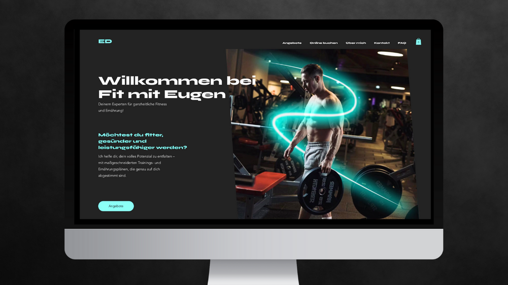 fitmiteugen: Starkes Webdesign für ganzheitliche Fitness mit „Fit mit Eugen“.
Für das Personal-Training-Angebot „Fit mit Eugen“ entstand eine moderne, kraftvolle Website mit klarem Branding, markantem Look & Feel und einem klaren Fokus auf Conversion.
