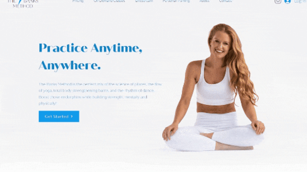 The Banks Method: A full-featured subscription website for an online personal trainer.