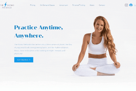 The Banks Method: A full-featured subscription website for an online personal trainer.