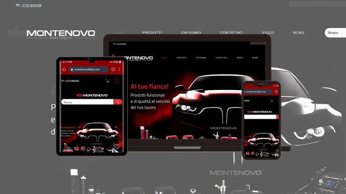 Montenovo srl: Created a responsive website for Montenovo Italia with a focus on clear structure, modern UI, and easy navigation to present the brand’s industrial products and services in a professional way.