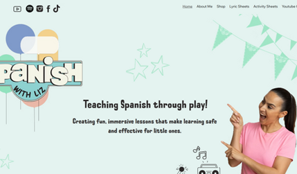 Spanish with Liz - Wix Studio: Info coming Soon.

Website by: Shannah Asher