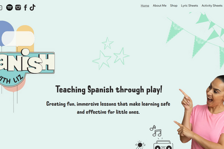 Spanish with Liz - Wix Studio: Info coming Soon.

Website by: Shannah Asher