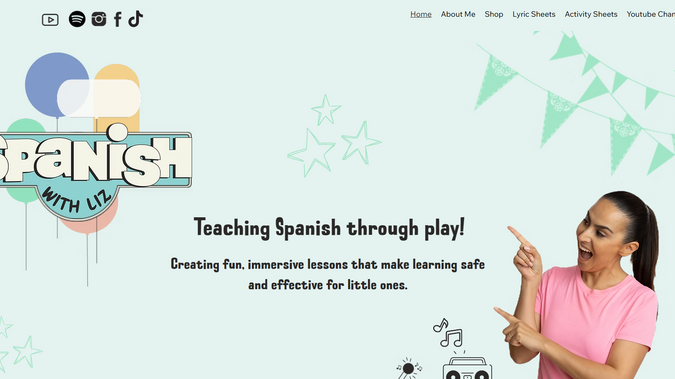 Spanish with Liz - Wix Studio: Info coming Soon.

Website by: Shannah Asher