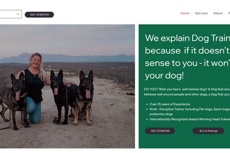 Baja Canine School: Website by: Shannah Asher

* this project was a trade and is continuously being worked on to perfect with the client.