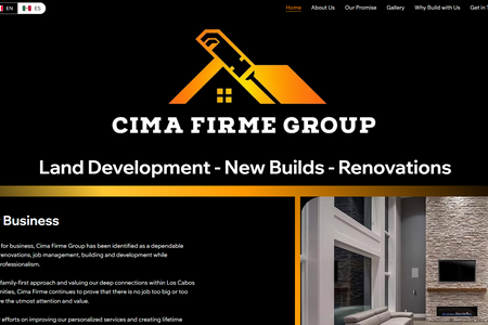 Cima Firme Group: Microsite for a construction and development company in Los Cabos, Mexico

Website by: Shannah Asher