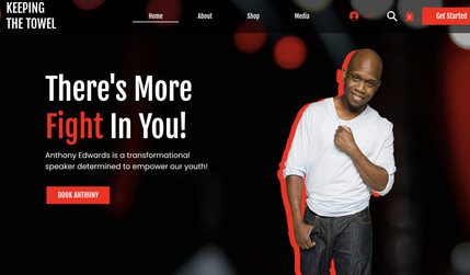 Keeping the Towel: "Keeping the Towel" is an inspiring website project designed to showcase the motivational journey and empowering messages of Anthony Edwards, a renowned speaker in personal development and resilience. The website serves as a hub for individuals seeking guidance, motivation, and practical tools to overcome life's challenges and achieve personal growth.
