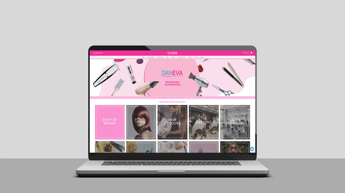Daneva Salon Supplies Northern Ireland: Daneva Professional Salon Supplies, Northern Ireland based in Lurgan sell high-end products to salons, hairdressers. The website has been a great success. Allowing the company to advertise and sell online to the whole of Northern Ireland attracting new customers and making it easier for old Daneva customers.