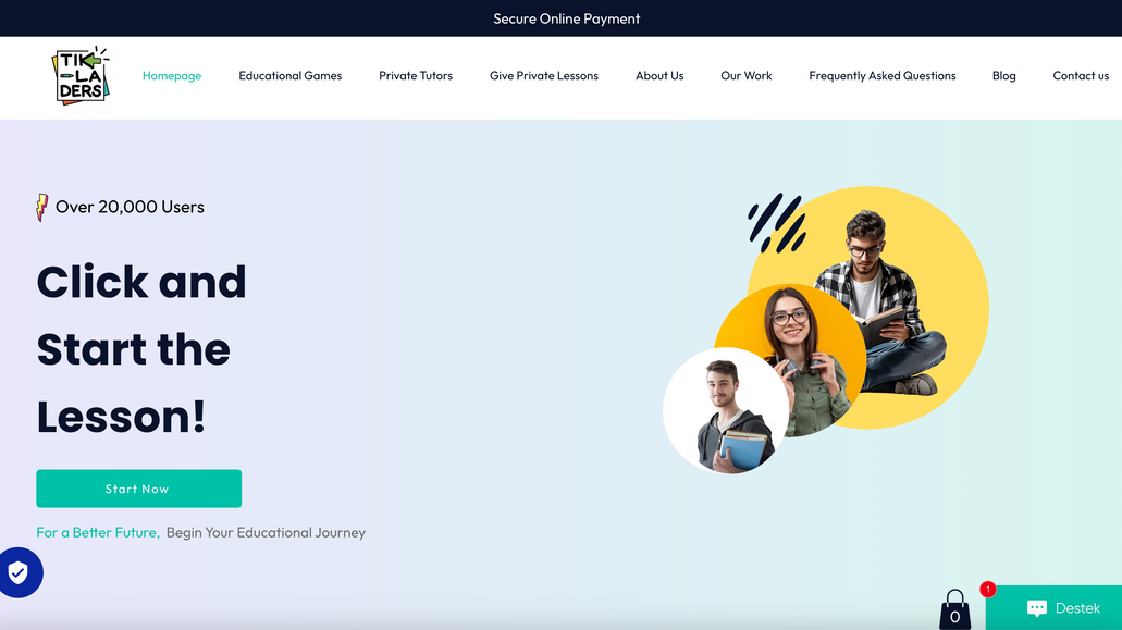 Tıkladers - Private Tutoring Marketplace & Educational Games Platform (Turkey): Tıkladers is a Turkish edtech platform built entirely on Wix, combining a two-sided tutoring marketplace with a physical educational games eCommerce store — serving 24,000+ registered users across 75+ subject categories, with over 100,000 social media followers.

Building a two-sided marketplace on Wix required careful architecture planning across two separate user journeys within a single site. The tutor-side flow guides educators through profile creation and listing setup ("Özel Ders Ver"), while the student-side flow provides a searchable directory of available teachers across subjects including mathematics, English language, primary school support, high school tutoring, pre-school play groups, psychological counselling, and student coaching. Both flows operate independently without technical conflict — a non-trivial challenge on any platform, including Wix.

The integrated eCommerce store sells branded physical educational games — English vocabulary games, shape coding games, visual tracking games, and matching games — with full cart, checkout, and product management handled natively within Wix. A dedicated expert blog covering child development topics, an FAQ section, WhatsApp integration, and a newsletter subscription funnel complete the platform architecture.

Subject category depth (75+), user scale (24,000+ registered), and social reach (100,000+ followers) confirm that Tıkladers is a live, growing platform rather than a static brochure — and that Wix can sustain consumer platform traffic and transactions at meaningful scale.

For businesses looking to build a tutoring platform, education marketplace, or combined content-and-commerce site on Wix, this project demonstrates that the full user journey — discovery, listing, contact, purchase, and retention — can be delivered within a single, well-structured Wix build.

Services: Advanced Website Design, eCommerce Website, Install Apps, Advanced Store Capabilities, Store Optimisation, Mobile Website