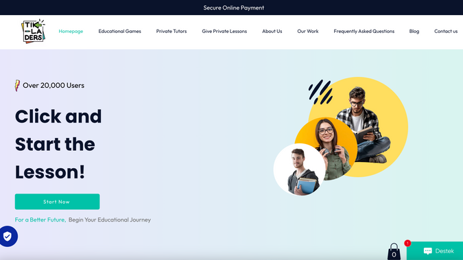 Tıkladers - Private Tutoring Marketplace & Educational Games Platform (Turkey): Tıkladers is a Turkish edtech platform built entirely on Wix, combining a two-sided tutoring marketplace with a physical educational games eCommerce store — serving 24,000+ registered users across 75+ subject categories, with over 100,000 social media followers.

Building a two-sided marketplace on Wix required careful architecture planning across two separate user journeys within a single site. The tutor-side flow guides educators through profile creation and listing setup ("Özel Ders Ver"), while the student-side flow provides a searchable directory of available teachers across subjects including mathematics, English language, primary school support, high school tutoring, pre-school play groups, psychological counselling, and student coaching. Both flows operate independently without technical conflict — a non-trivial challenge on any platform, including Wix.

The integrated eCommerce store sells branded physical educational games — English vocabulary games, shape coding games, visual tracking games, and matching games — with full cart, checkout, and product management handled natively within Wix. A dedicated expert blog covering child development topics, an FAQ section, WhatsApp integration, and a newsletter subscription funnel complete the platform architecture.

Subject category depth (75+), user scale (24,000+ registered), and social reach (100,000+ followers) confirm that Tıkladers is a live, growing platform rather than a static brochure — and that Wix can sustain consumer platform traffic and transactions at meaningful scale.

For businesses looking to build a tutoring platform, education marketplace, or combined content-and-commerce site on Wix, this project demonstrates that the full user journey — discovery, listing, contact, purchase, and retention — can be delivered within a single, well-structured Wix build.

Services: Advanced Website Design, eCommerce Website, Install Apps, Advanced Store Capabilities, Store Optimisation, Mobile Website