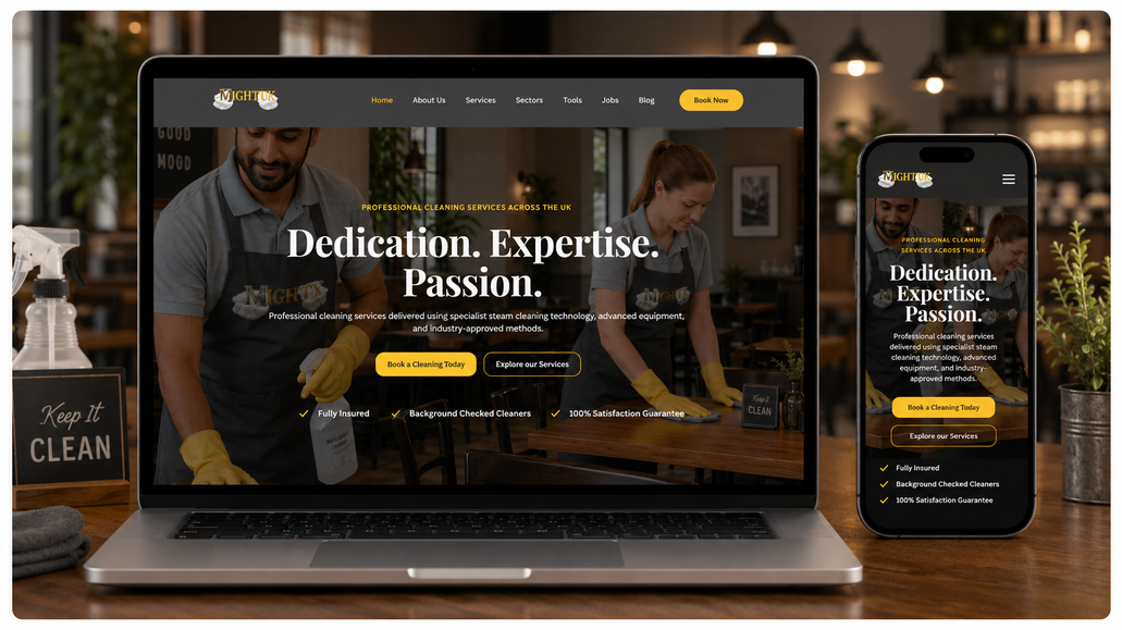 Mightty: Delivered a complete website redesign with a clean, modern interface, improved page structure, enhanced usability, and a fully responsive experience across all devices.