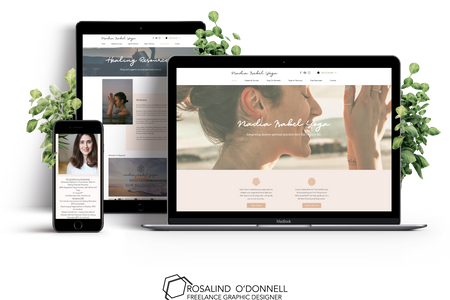 Nadia Isabel Yoga: A calming online presence for this yoga instructor as well as a full brand design.