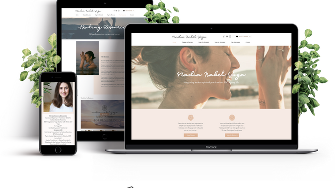 Nadia Isabel Yoga: A calming online presence for this yoga instructor as well as a full brand design.