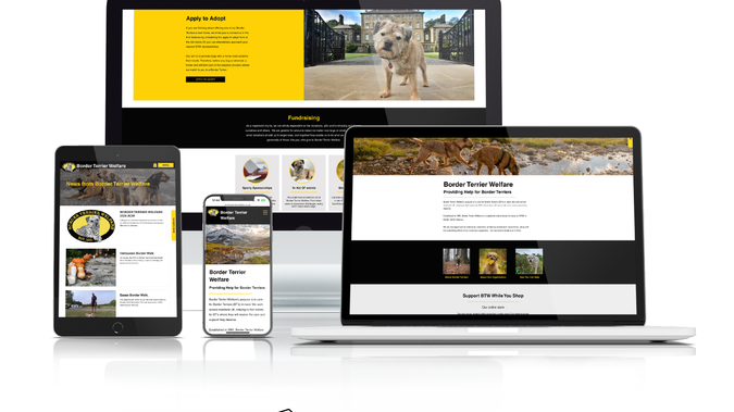 Border Terrier Welfare: A great project to work on - this site needed an update but had to retain a simplicity of design to allow the client to continue updating it themselves. We added a few database driven elements to make updating really simple and enhanced the site to make it easier for visitors to find what they're looking for and, importantly, make donations to this fabulous cause.