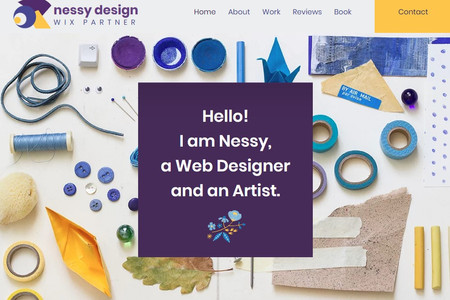 Nessy Design: My own portfolio site.