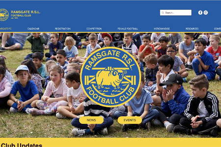 Ramsgate RSL FC: We started this website from scratch. It's done in the new Wix Editor X. 