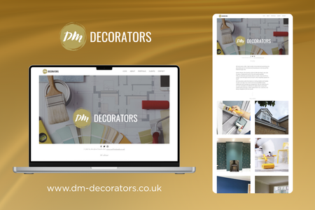 DM Decorators: A polished, stylish website created for DM Decorators, a professional painting and decorating service based in the UK.
The site blends modern design with clear service messaging to highlight the company’s expertise in residential and commercial projects. With project galleries, service breakdowns, and strong calls-to-action, the website is built to convert visitors into enquiries while showcasing the brand’s quality workmanship.