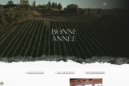 charity organization: Tresbonneannee.org is a non profit organization featuring private events and wine auctions 