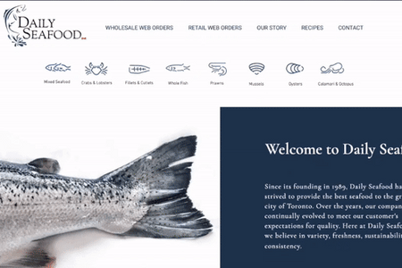 Daily Seafood: Online e-commerce platform where you can access over 200 seafood products. You can pick it up at our warehouse or have it delivered straight to your door.