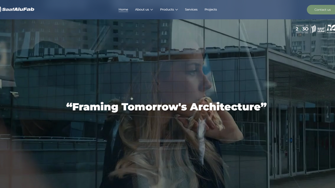Saaf-Alufab: A modern aluminum factory from Riyadh, Saudi Arabia trusted us for their website design. 