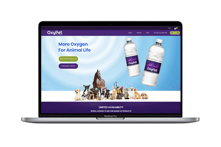 OxyPet Oxygen Water: Complete new website build 