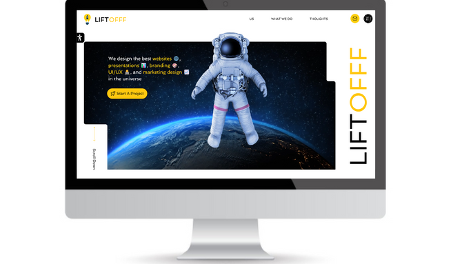 LIFTOFFF Design Agency | Artist Portfolio | Wix Studio: Fully created and designed  website including responsive layout, animation, visual effects, contact forms and more

