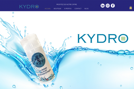 KYDRO: Site web pour une marque cosmétique suisse
Website for a Swiss cosmetics brand