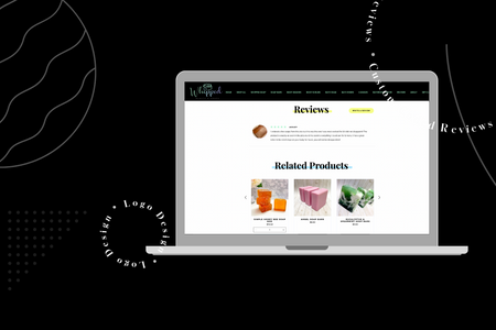 Artison Soap Website: Logo Design and Custom Coded Product Reviews integrated onto Wix Stores Product Page