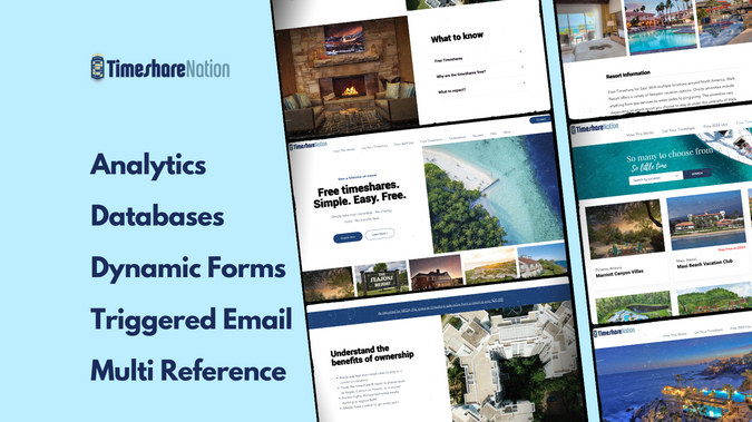 Time Share Nation: Wix Velo, Multi Layer Dynamic Content, Redesign, Analytics. https://www.codequeen.us/timeshare-nation