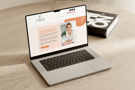 Liz Barry Career Coach: Completion of all branding and website design and development for Liz Barry who hired us to undertake the business package project and launch all the branding and social media and print design for her new business venture.