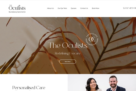 The Oculists: Developing new brand package and logo design. Redesigning website. SEO optimisation.